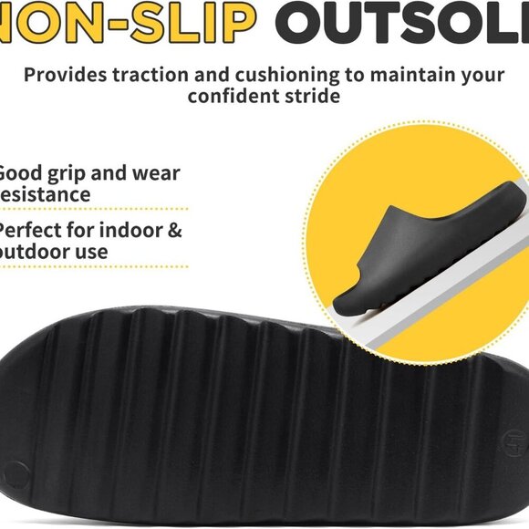 Unisex Cloud Slides EVA Platform Pillow Slippers Soft Open Toe Shower Shoes - Picture 3 of 5